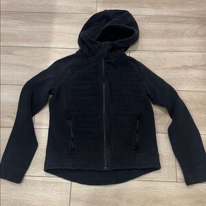 Lululemon Athletica washed black zip up hoodie Jacket